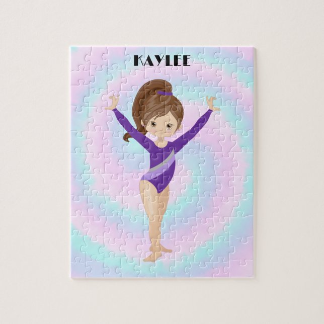 Puzzle RAINBOW GYMNASTICS GYMNAST PUZLE Personnalisé (Vertical)