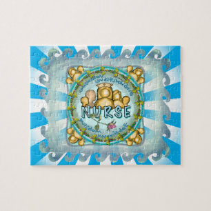 Puzzle Rainbow Nurse Motto