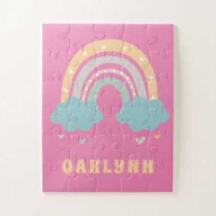 Puzzle Rainbow Personnalisé Nom Girls