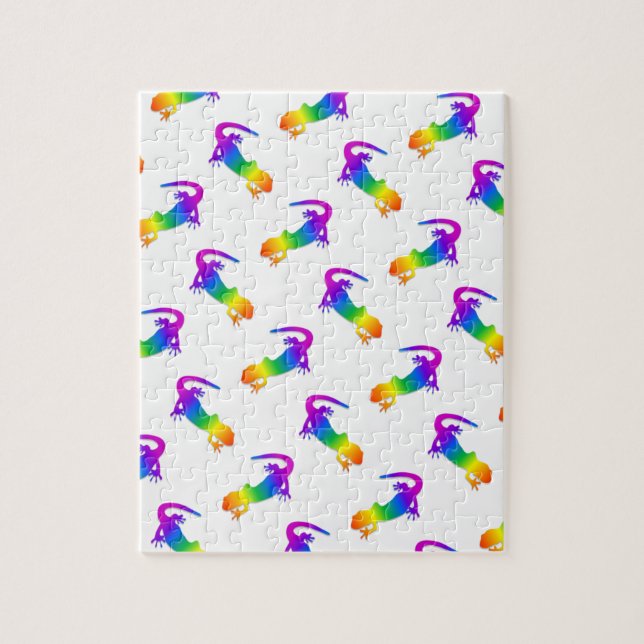 Puzzle Rainbow Salamander (Vertical)