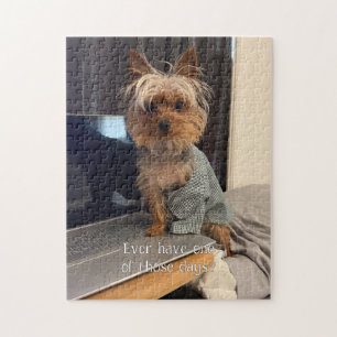 Puzzle Ralphie le Yorkie Tasse à Thé a Une de Ces Journée