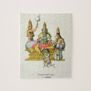 Puzzle Rama, gravé par du Bouisi (litho de couleur)