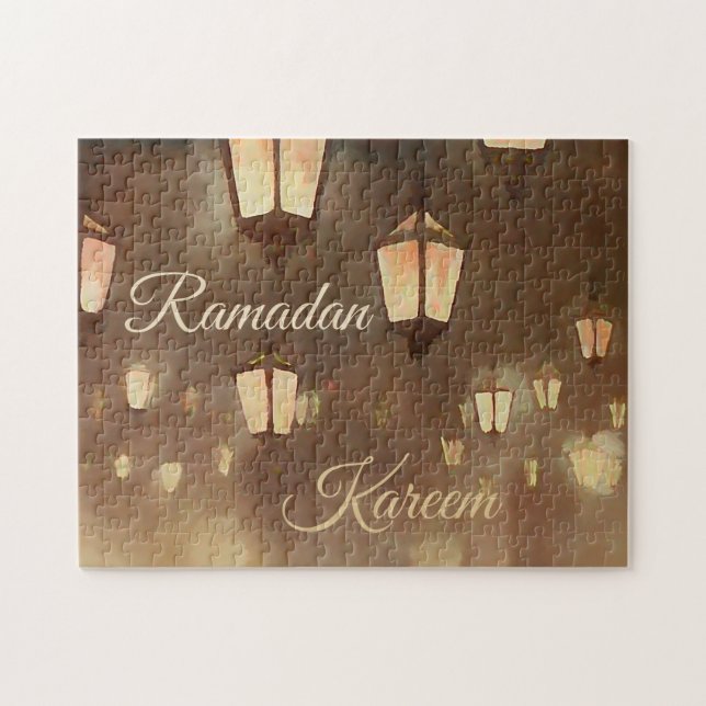 Puzzle Ramadan Kareem - peinture avec lampares (Horizontal)