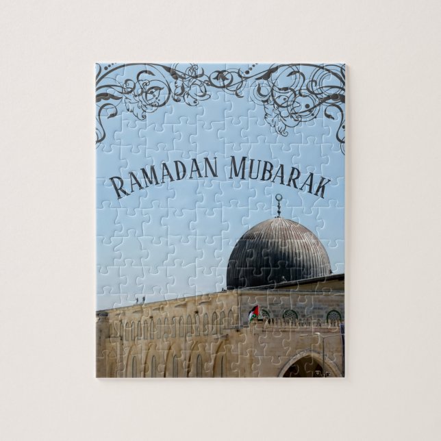 Puzzle Ramadan Moubarak Al-Aqsa mosquée Jérusalem (Vertical)