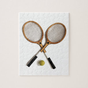Puzzle raquettes de tennis, sports, parties de base-ball,