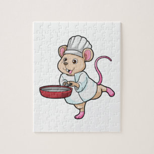 Puzzle Rat comme Cuire avec Pan & Cuisine casquette