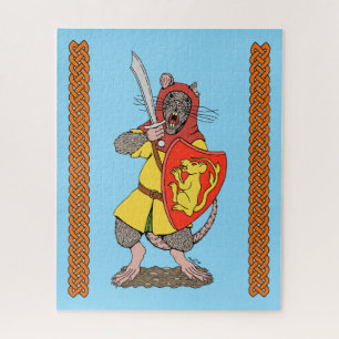 Puzzle Raton guerrier avec fauchon