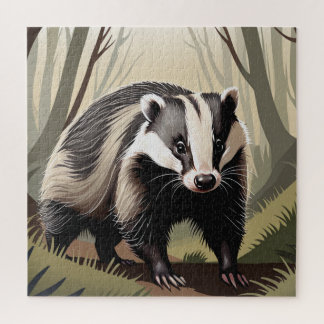Puzzle raton laveur, mignon, animal, pour enfants