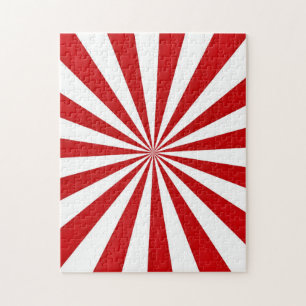 Puzzle Rayons d'art pop : rouge et blanc