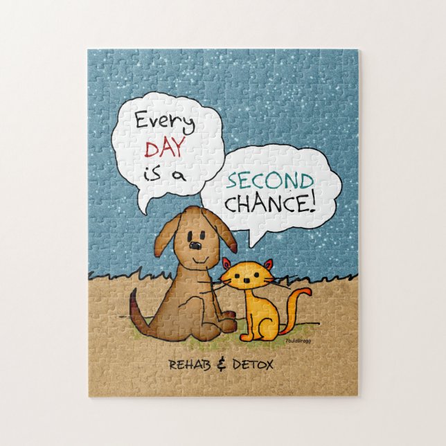 Puzzle Réadaptation et bande dessinée de désintoxication (Vertical)