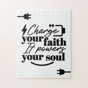 Puzzle Rechargez Votre Foi – Citation Inspirante Chrétien