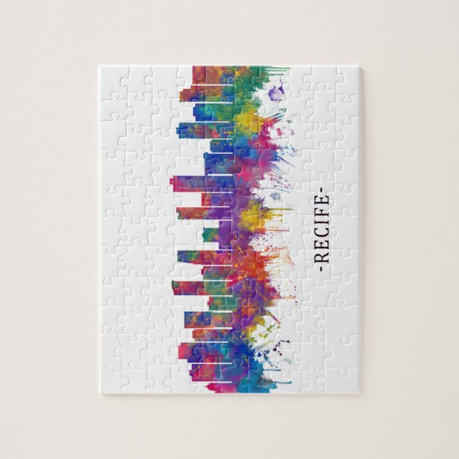 Puzzle Recife Brazil Skyline (Vertical)