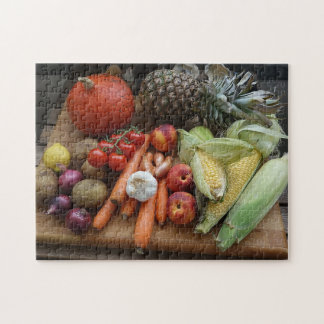 Puzzle Récolte de jardins Légumes et fruits