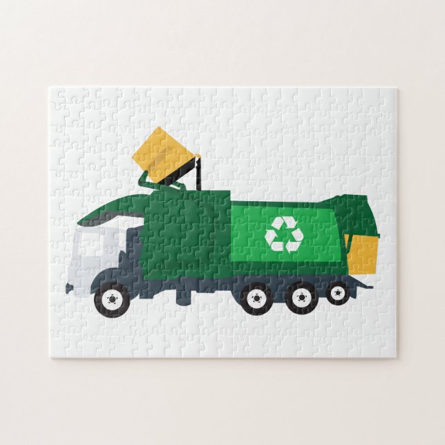 Puzzle Recyclage Camion à ordures (Horizontal)