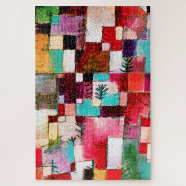 Puzzle Red Green et Violet, Paul Klee (Vertical)