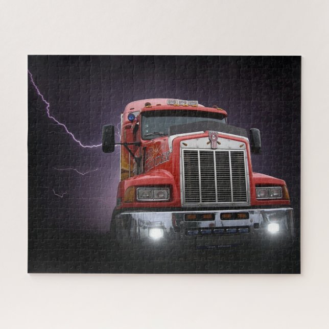 Puzzle Red Thunder KW Big Rig 18 Wheeler (Horizontal)