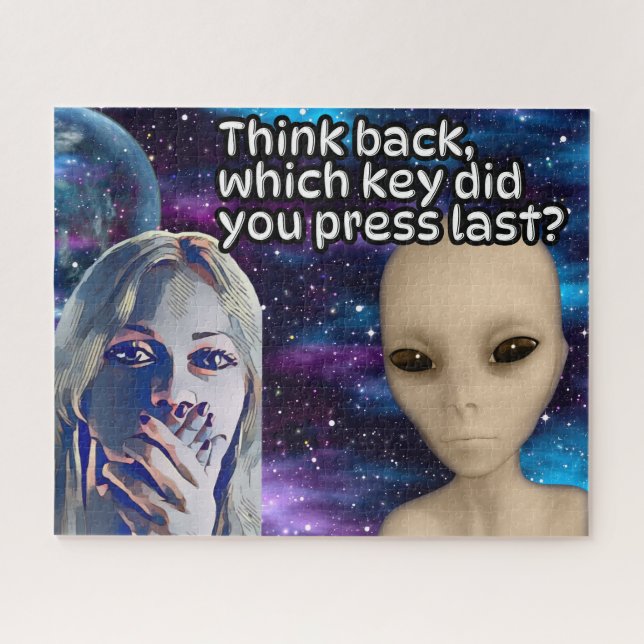 Puzzle Réfléchissez, quelle clé avez-vous dernière ? Geek (Horizontal)