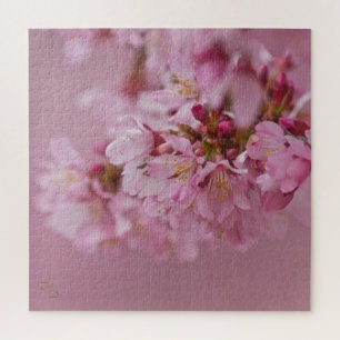 Puzzle Reflets Rose Pâle des Fleurs de Cerisier Sakura