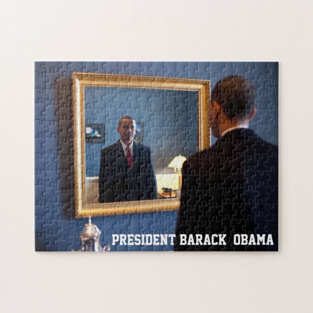 Puzzle Réflexion de miroir de Barack Obama (Horizontal)