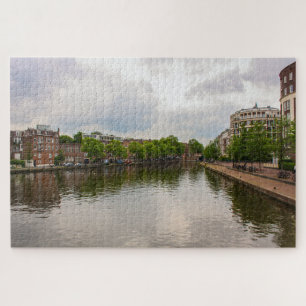 Puzzle Réflexion du canal d'Amsterdam, Pays-Bas