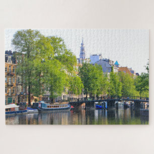 Puzzle réflexions d'Amsterdam, Hollande
