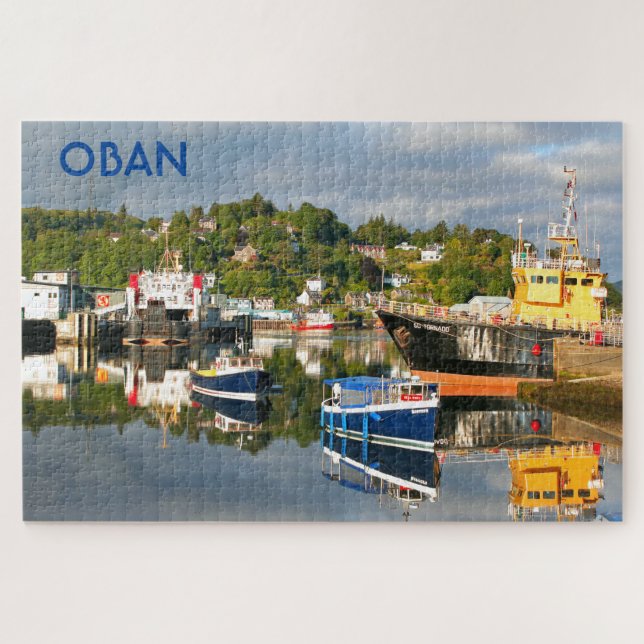Puzzle Réflexions d'oban, ouest de l'Écosse (Horizontal)