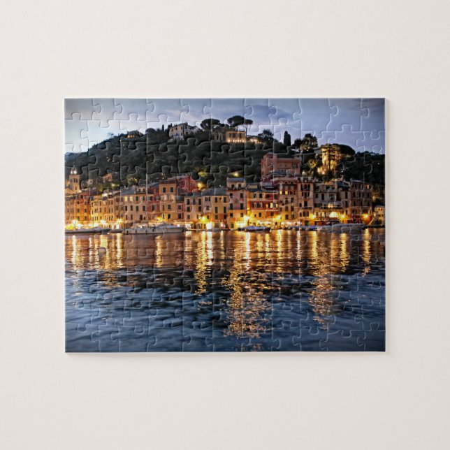 Puzzle Réflexions du soir de Portofino - 8x10 - 110 pc (Horizontal)