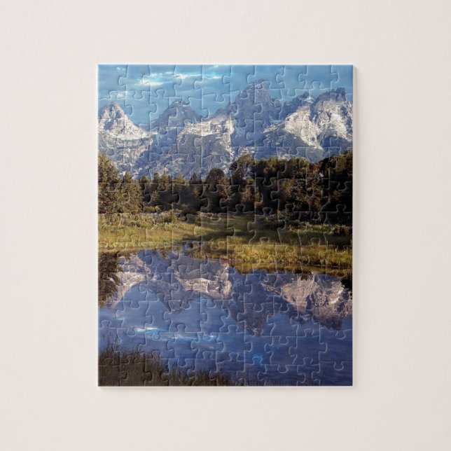 Puzzle Réflexions grandes de Yellowstone Teton (Vertical)