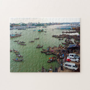 Puzzle Réfugiés bangladais en bateau.