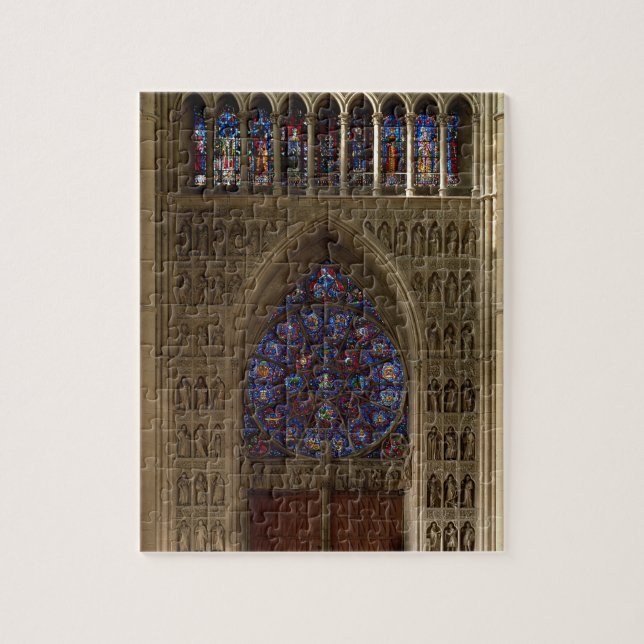 Puzzle Regardez le regard occidental de la nef, desig de (Vertical)