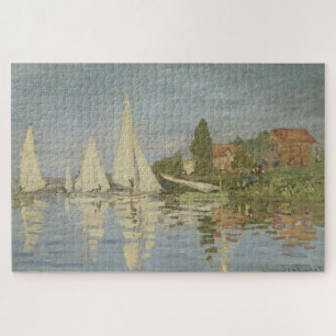 Puzzle Régates à Argenteuil, peinture à l'huile, Claude M