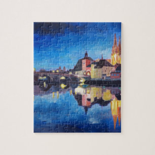Puzzle Regensburg, Bavaria at Dawn