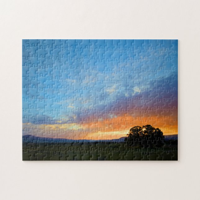 Puzzle Réglez l'emblème du ciel au coucher du soleil (Horizontal)