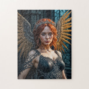 Puzzle Reine Ange Sombre aux Ailes Dorées