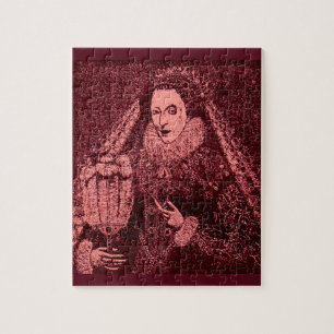 Puzzle Reine Elizabeth I en rose