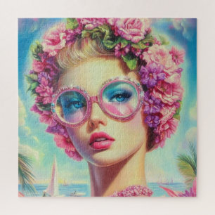 Puzzle Reine glamour tropicale