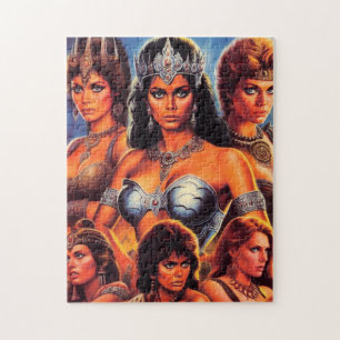 Puzzle Reines guerrières vintages