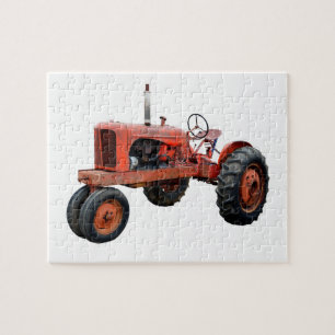 Puzzle Réinitialiser l'ancien tracteur rouge