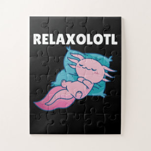 Puzzle Relaxolotl Axolotl Lovers, Cute Animals Relax Jigs