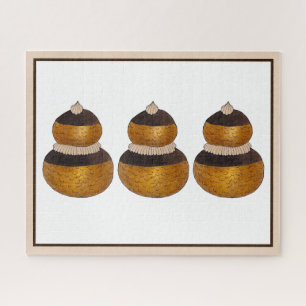 Puzzle Religieuse Français Choux Pâtisserie Cream Puff De