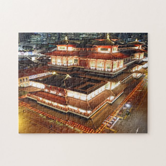 Puzzle Relique de dent de Bouddha Singapour. (Horizontal)