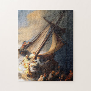 Puzzle Rembrandt Van Rijn Christ dans la mer de tempête 