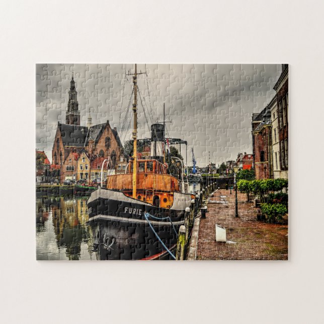 Puzzle Remorqueur Maassluis Hollande. (Horizontal)
