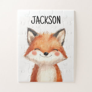 Puzzle Renard Animal Mignon Anniversaire Enfant Personnal