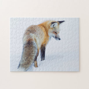 Puzzle Renard roux en hiver