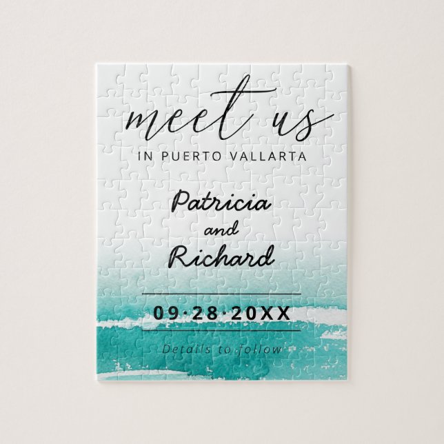 Puzzle Rencontrez-Nous Dans Mariage Destination Turquoise (Vertical)