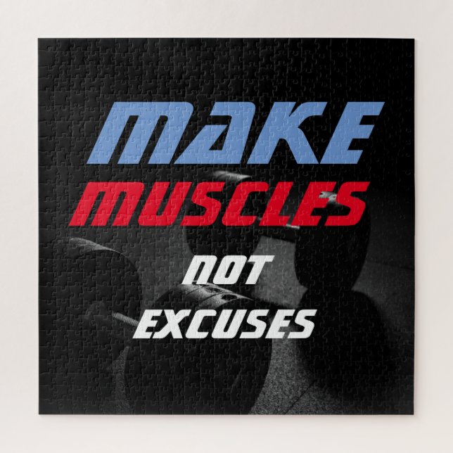 Puzzle Rendre les muscles Bodybuilding Fitness Motivation (Vertical)