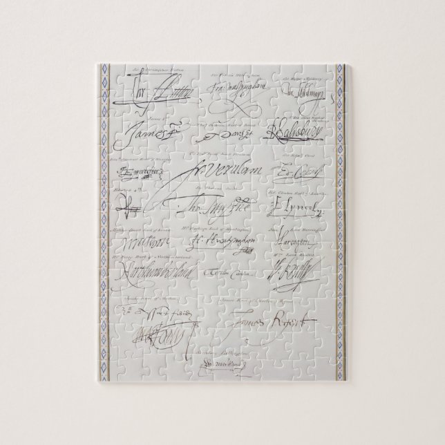 Puzzle Reproduction des signatures du Tudors et leur (Vertical)
