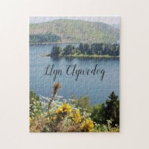 Réservoir Llyn Clywedog Souvenir gallois au centre
