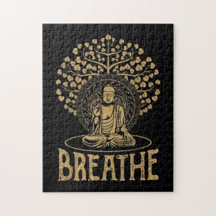 Puzzle Respire l'idée du Bouddha Yoga et méditation